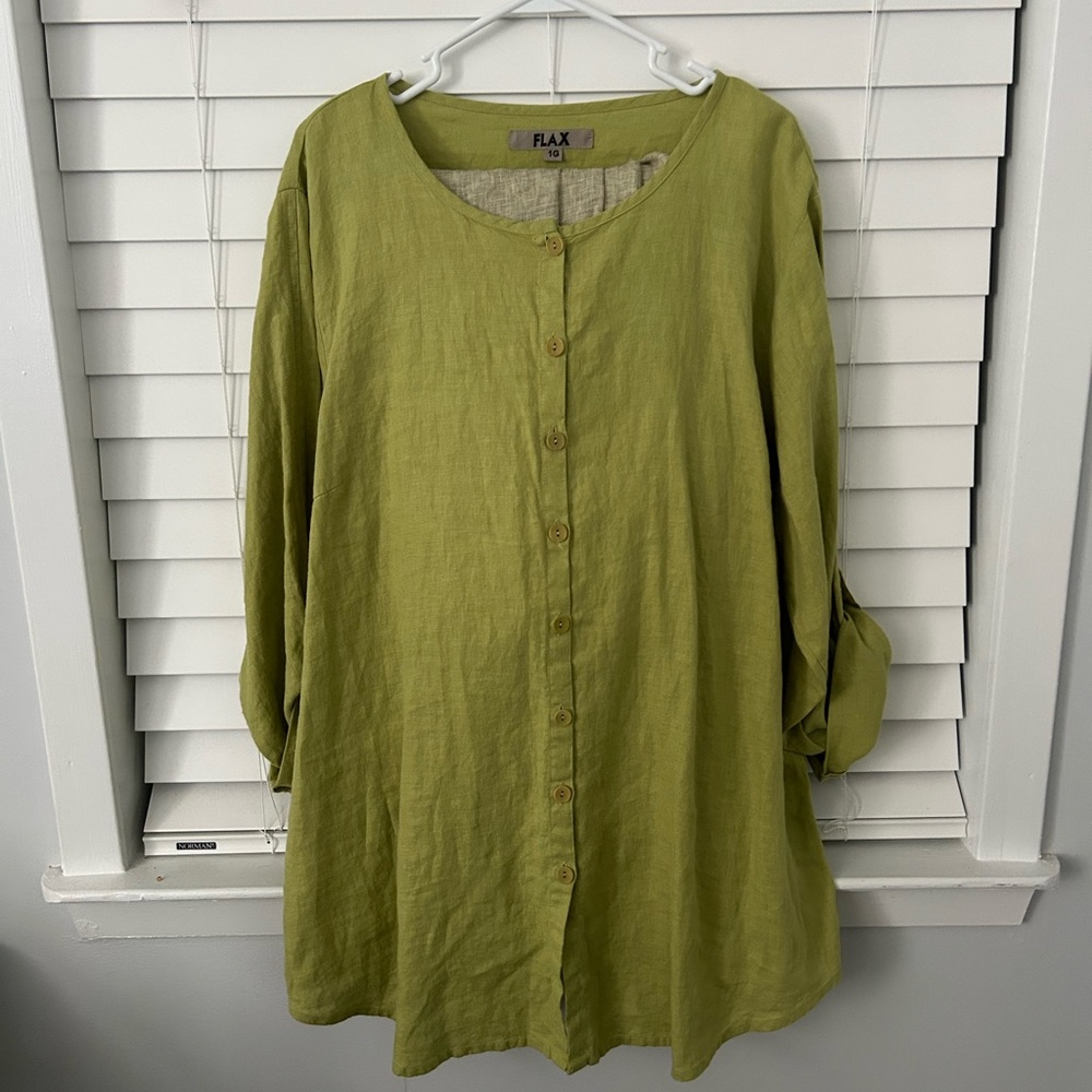 Flax Linen Summer Set Plus Size